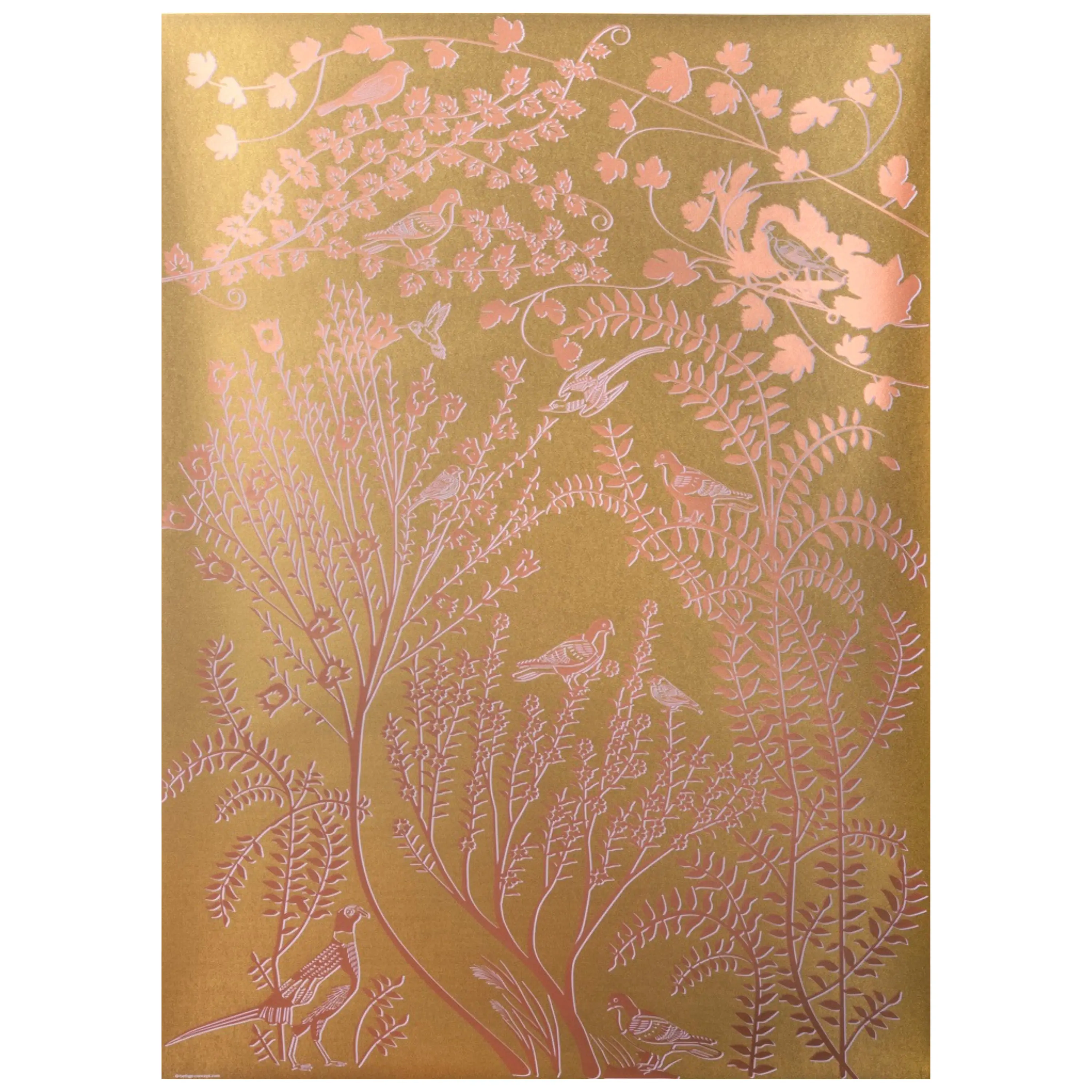 Geschenkpapier Paradise Gold – 3 Bögen